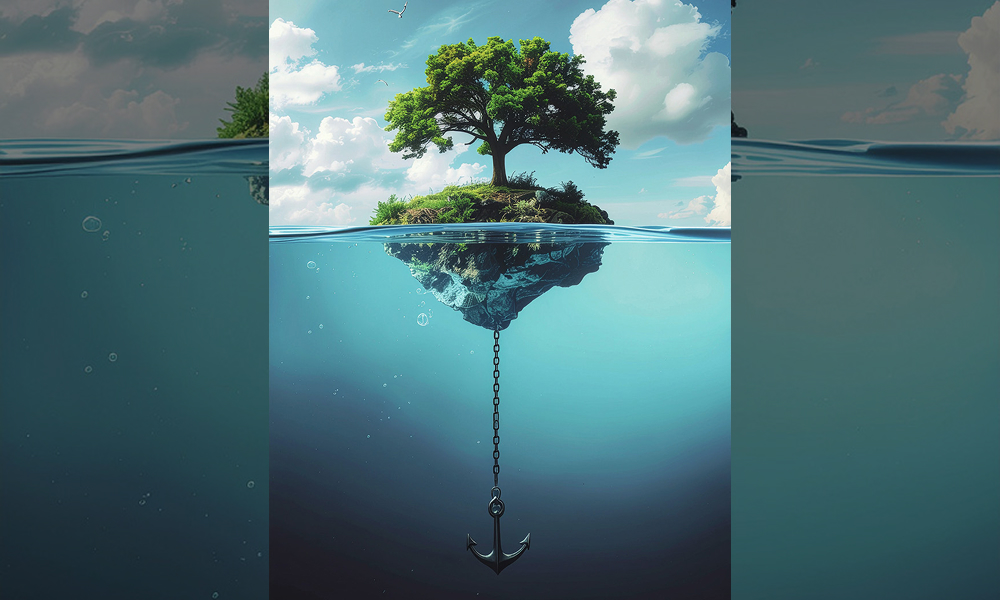 Are the Islands Anchored to the Bottom of the Lake?