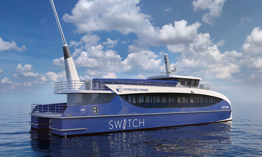 SWITCH Maritime and Incat Crowther Advance Hydrogen Fuel Cell-Electric Fast Ferry SWITCH Maritime and Incat Crowther Advance Hydrogen Fuel Cell-Electric Fast Ferry