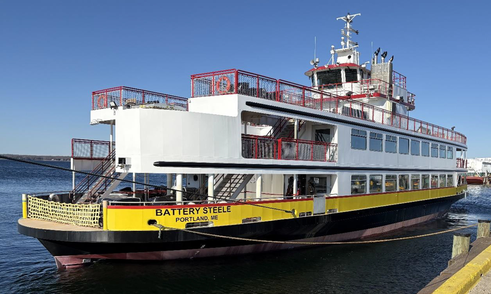 Senesco Marine Launches and Christens Battery Steele for Casco Bay Lines